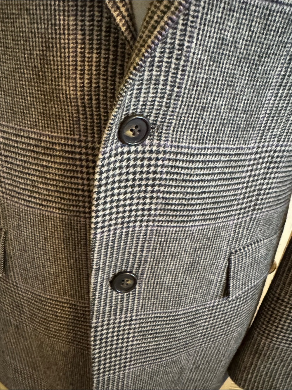 Ralph Lauren Gray Glen Plaid Wool Blazer - Picture 3 of 11